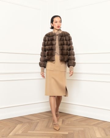 Short sable jacket