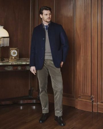Giacca in misto cashmere e visone epilato