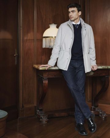 Parka in cashmere e visone