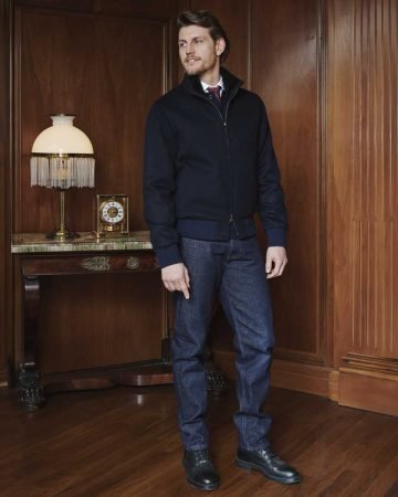 Bomber in cashmere e visone epilato